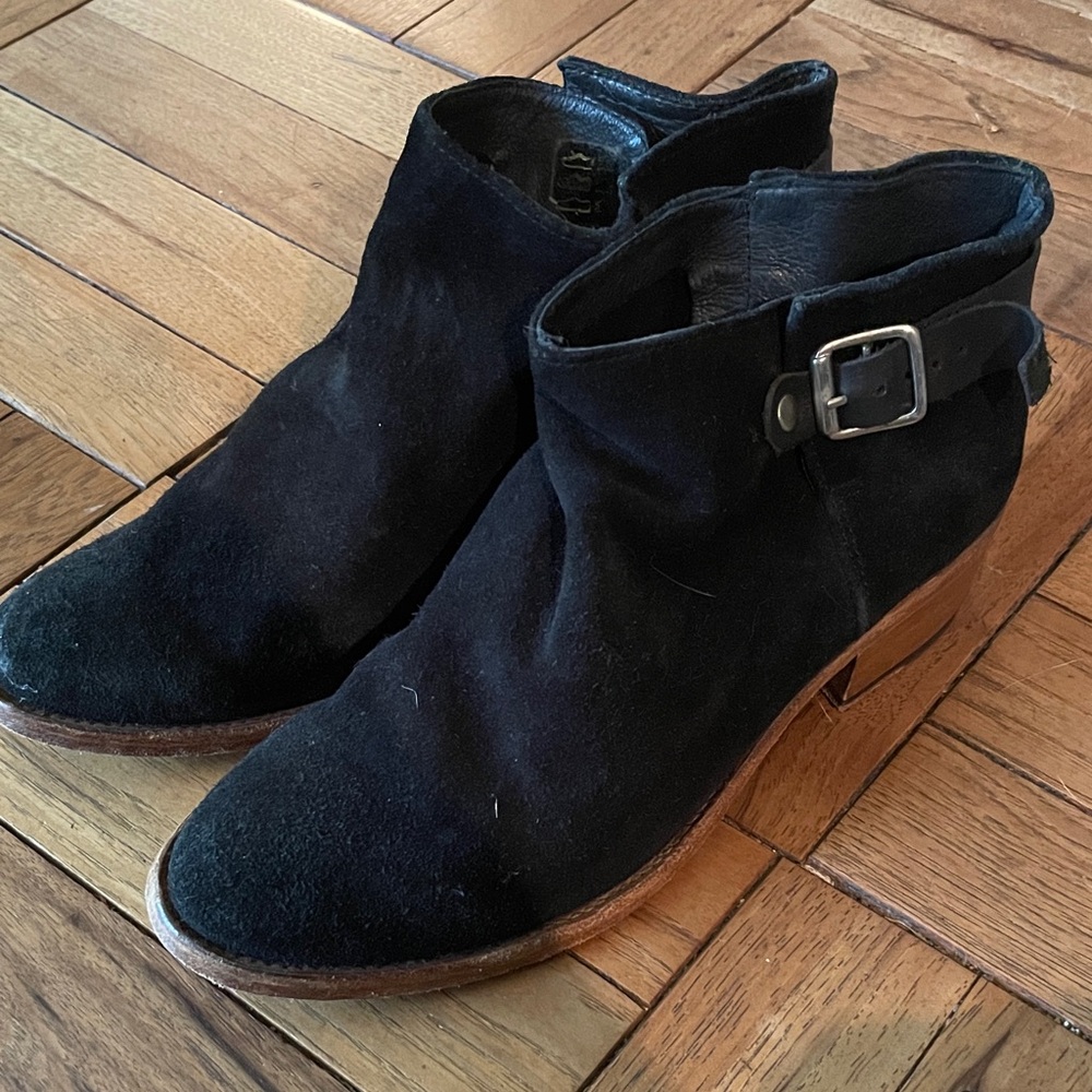 Black Suede Ankle Boots